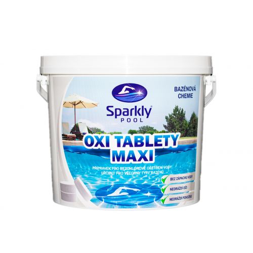Foto - Oxi kyslíkové tablety do bazénu MAXI 200g 3 kg